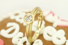 Verlobungsring 750 Gelbgold