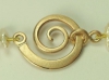 Schneckenschließe aus 333 Rosegold