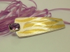 Brosche Silber/ Feingold/ Amethyst