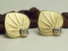 Stecker mit Prägung und Brillanten 585